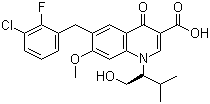 (S)-6-(3-CHLORO-2-FLUOROBENZYL)-1-(1-HYDROXY-3-METHYLBUTAN-2-YL)-7-METHOXY-4-OXO-1,4-DIHYDROQUINOLINE-3-CARBOXYLIC ACID 697761-98-1